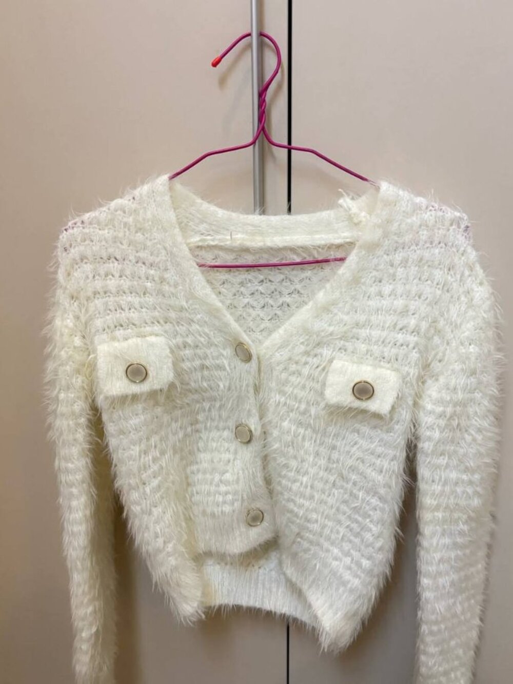 White Knit Cardigan